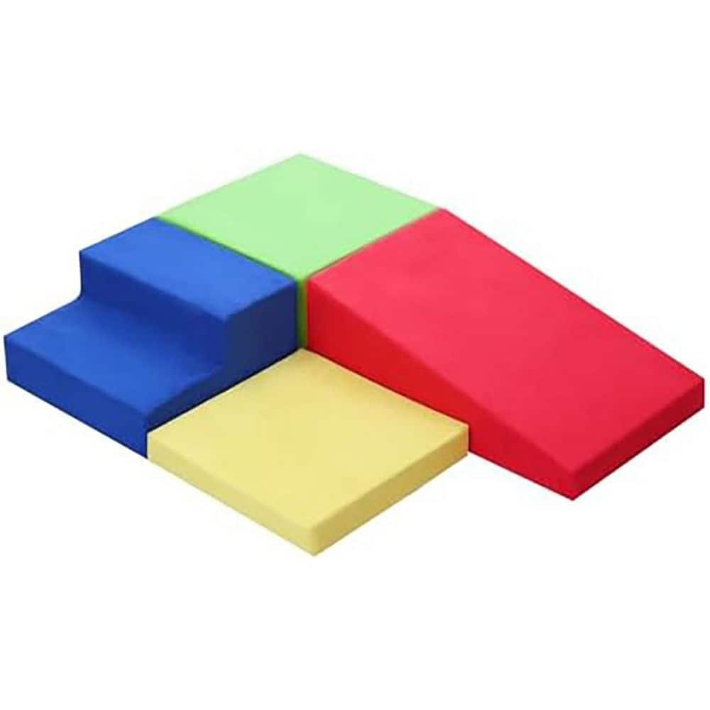 4-Piece Set Baby Foam Climbing Blocks for Toddlers - Indoor Soft Play Gym with Non-Slip Bottom - Freestanding Toddler price history on PriceWatchPro