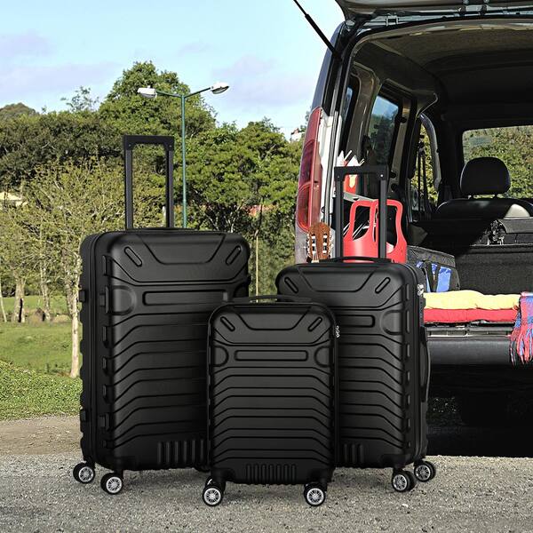 Luggage Sets 3 Piece (20/24/28) - Expandable Spinner Luggage With TSA Lock, 100% PC Hard Shell And Lightweight Suitcase