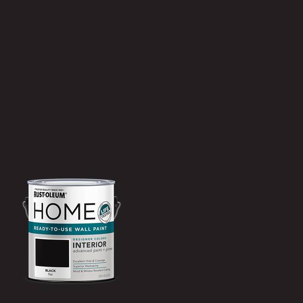 Rust-Oleum Home 1 Gal. Flat Black Interior Wall Paint