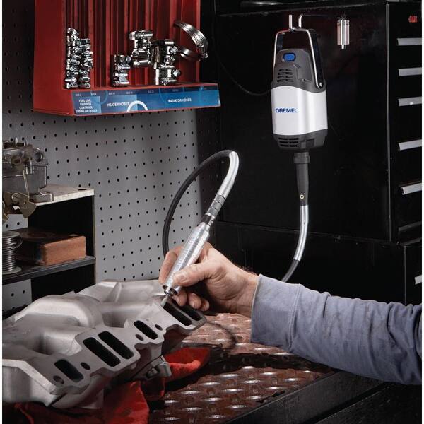 Dremel - Fortiflex Heavy Duty Variable Speed Corded Flex Shaft Tool with 8 in. Cord and 21 Accessories