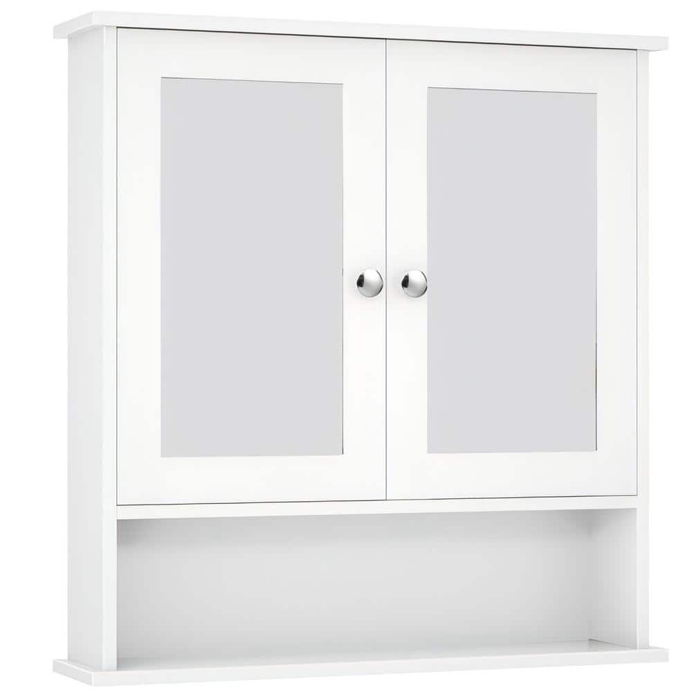 22 in. W x 5 in. D x 23 in. H Bathroom Storage Wall Cabinet in White price history on PriceWatchPro