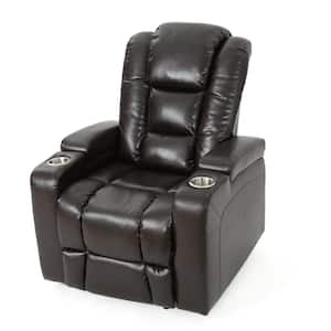 Emersyn Brown Faux Leather Glider Recliner