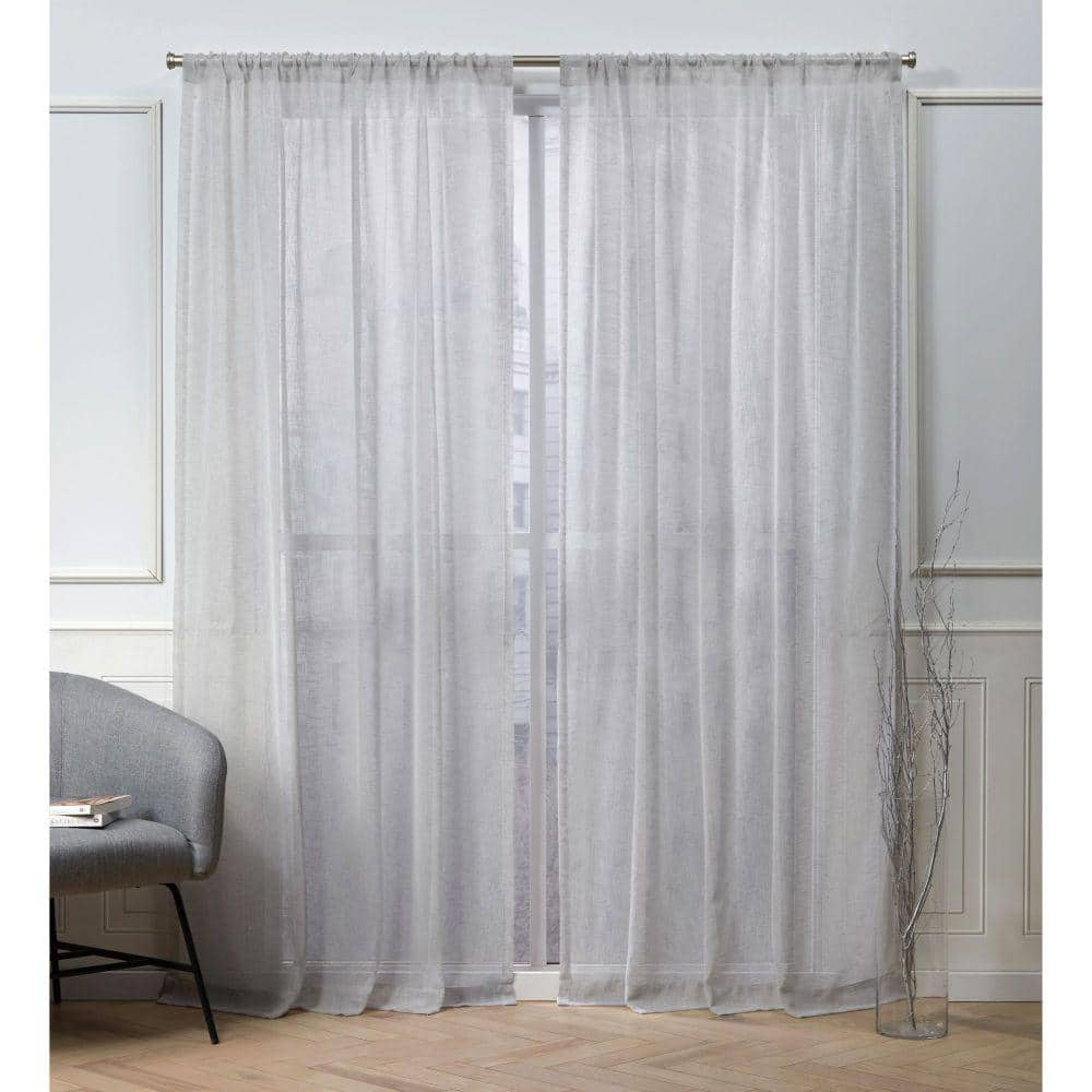 Geneva Two Tone Semi-Sheer Grommet Patio Curtain Panel by Ricardo