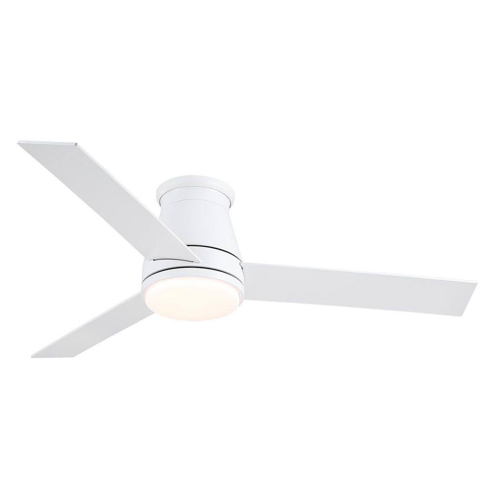 48 in. LED Indoor White Low Profile Ceiling Fan with Light Kit, Bi-Color Fan Blades, Remote Controls price history on PriceWatchPro