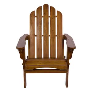 Marina II Oak Folding Wood Adirondack Chair