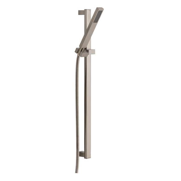 Delta Vero 1-Spray Patterns 1.75 GPM 1.38 in. Wall Mount Handheld Shower Head in Stainless