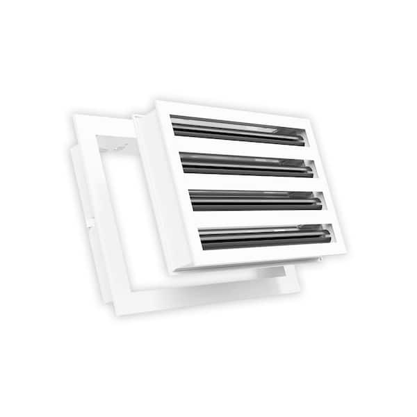 12 in. x 8 in. Aluminum Wall/Ceiling Linear Slot Diffuser in White