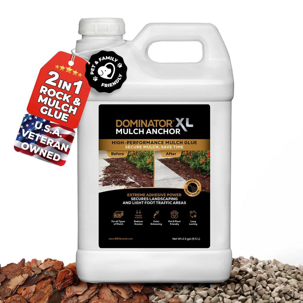 XL Mulch Anchor - Mulch Glue and Pea Gravel Stabilizer for Light Foot Traffic, Ready to Use, Non-Toxic (2.5 Gal.) price history on PriceWatchPro