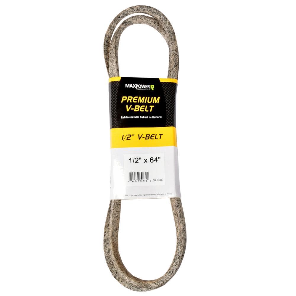 MaxPower 1/2 in. x 64 in. Premium V-Belt 347507 - The Home Depot