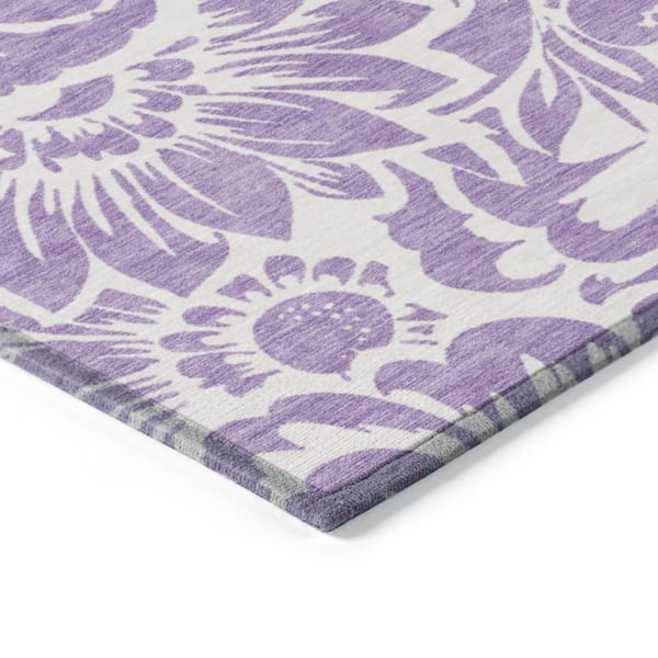 Chantille ACN551 Purple 9 ft. x 12 ft. Machine Washable Indoor/Outdoor Geometric Area Rug