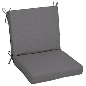 Oak Cliff 22 x 40 Sunbrella Cast Slate Mid Back Outdoor Dining Chair Cushion