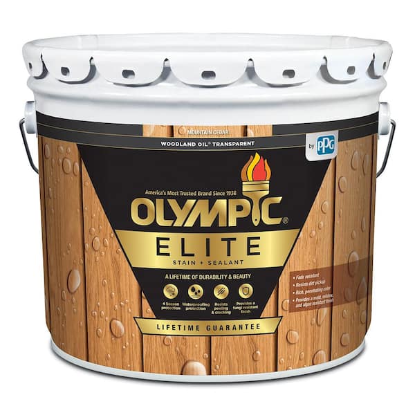 Olympic Elite 3 gal. Mountain Cedar Woodland Oil Transparent Advanced 