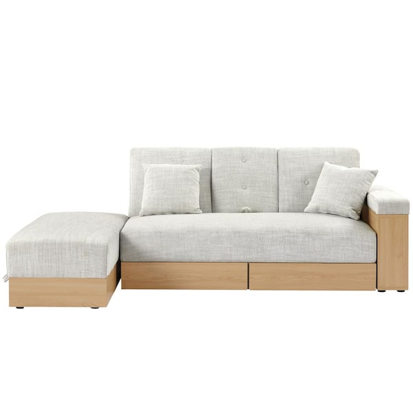 Multi Functional Linen Sofa Bed