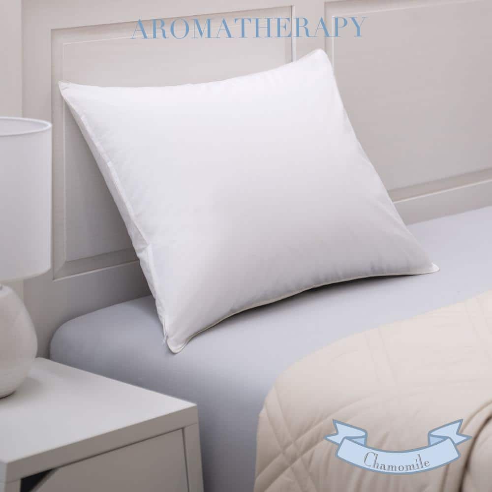 Standard White Cotton Aromatherapy Pillow Protector