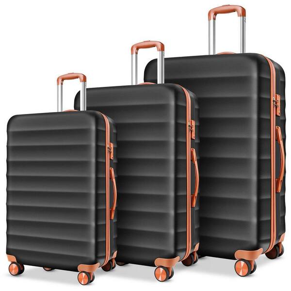 HONGGE 3-Piece Hardshell Luggage Set with TSA Lock, YKK Zippers