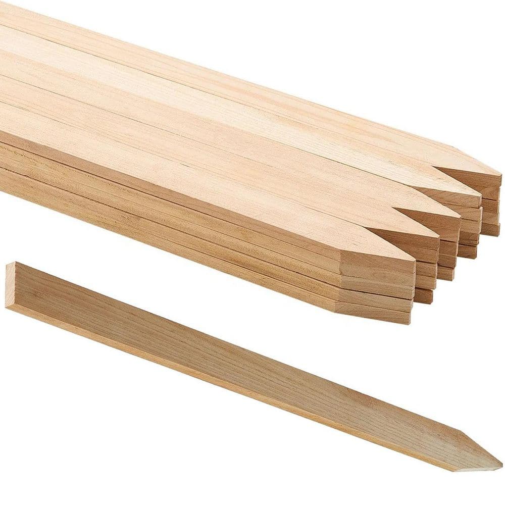 24 in. Wooden Garden Plant Support Grade Stakes Fence Survey Boundaries (96-Pack) price history on PriceWatchPro