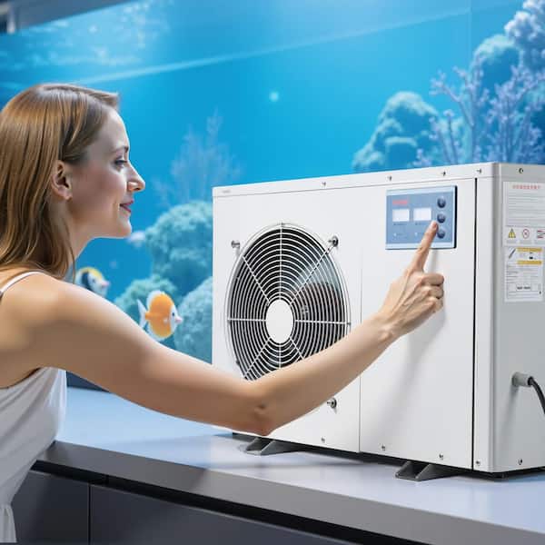 1 Piece 150 Gal., 1/2 HP, Quiet Compressor, Fast Cooling for Hydroponics Aquarium Water Chiller Set, 2025 Update