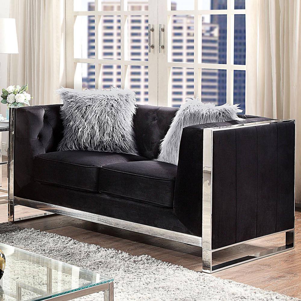 301 Moved Permanently   Black With Care Kit Furniture Of America Loveseats Idf 6748bk Lv K 64 1000 