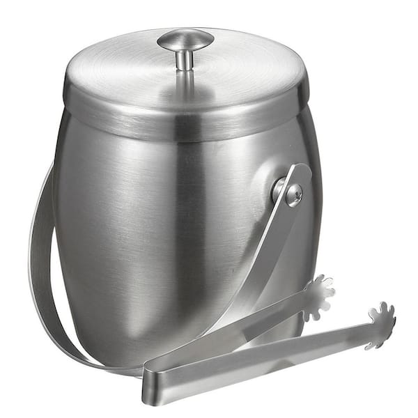 Visol Symon Stainless Steel Double Wall Ice Bucket with Tongs VAC313