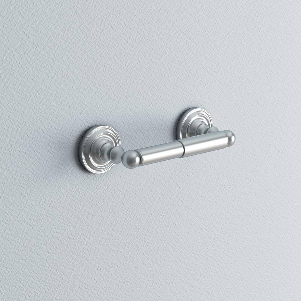 Chrome Double Post Zinc Toilet Paper Holder