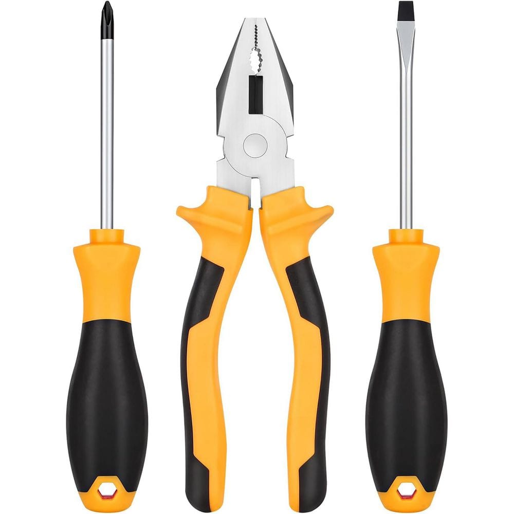 General Household Hand Tool Set Non-Slip Handle Multi-Purpose Pliers Screwdrivers Daily Use 3-Piece Screwdriver Set price history on PriceWatchPro