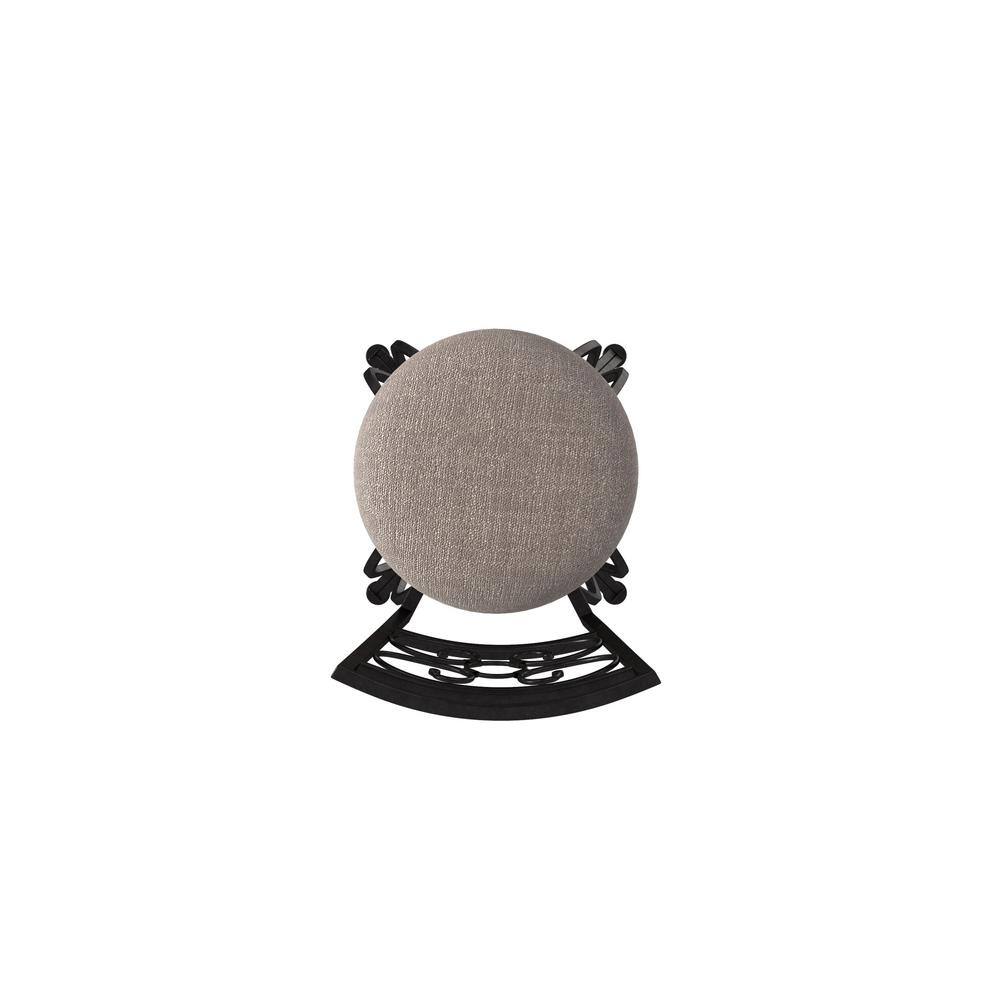 Albany 30-Inch Charcoal Gray Metal Swivel Bar Stool