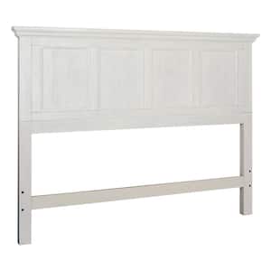 Farmhouse Basics Queen Bed Headboard in Rustic White: Headboard Only