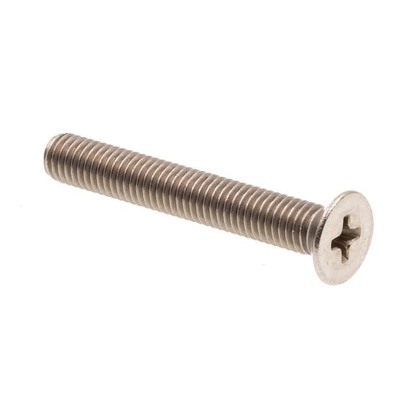 Prime-Line #4-40 x 1-1/2 in. Grade 18-8 Stainless Steel Phillips Drive Oval  Head Machine Screws (25-Pack) 9010409 The Home Depot
