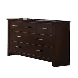 Panang 7-Drawer Mahogany Dresser (37H X 17W X 55D)
