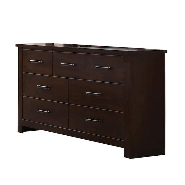 Acme Furniture Panang 7-Drawer Mahogany Dresser (37H X 17W X 55D)