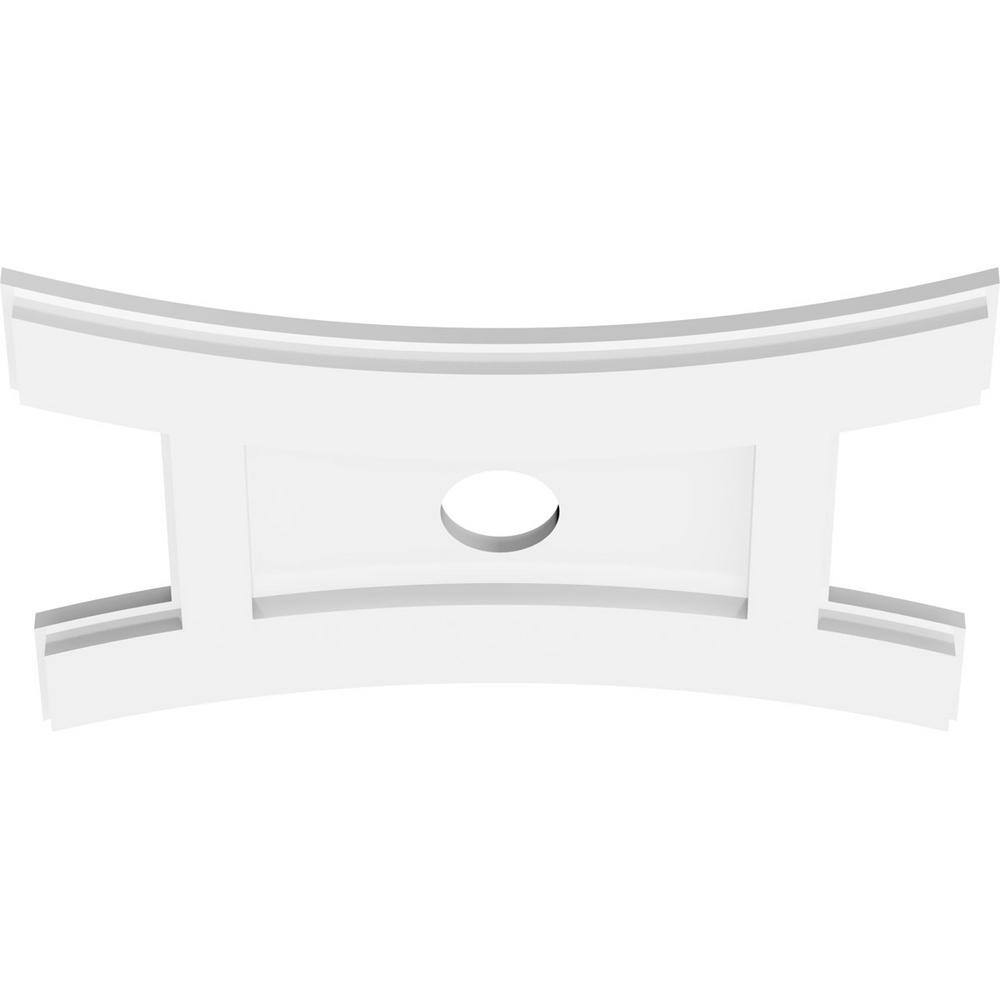Haven White PVC Contemporary Ceiling Medallion
