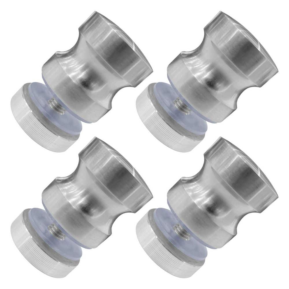 4-Pack Stainless Steel Shower Glass Door Handles, One-Sided Solid Knob Pull for Bathroom Glass Door Hardware price history on PriceWatchPro