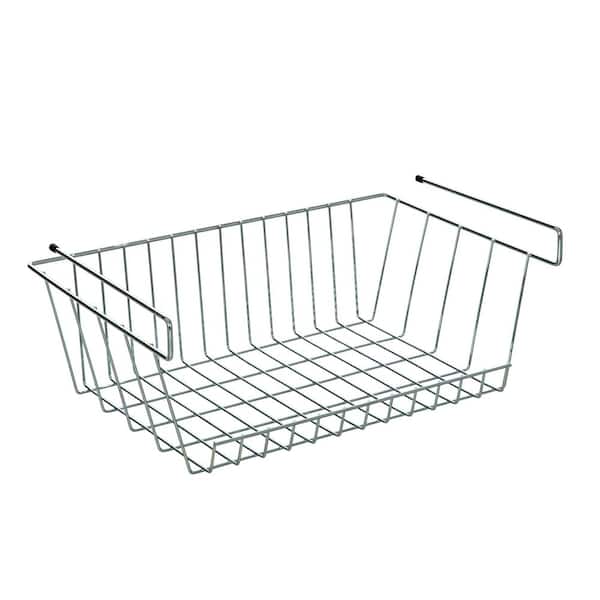 10 in. H x 15.25 in. W Chrome Alloy 1-Drawer Wire Basket