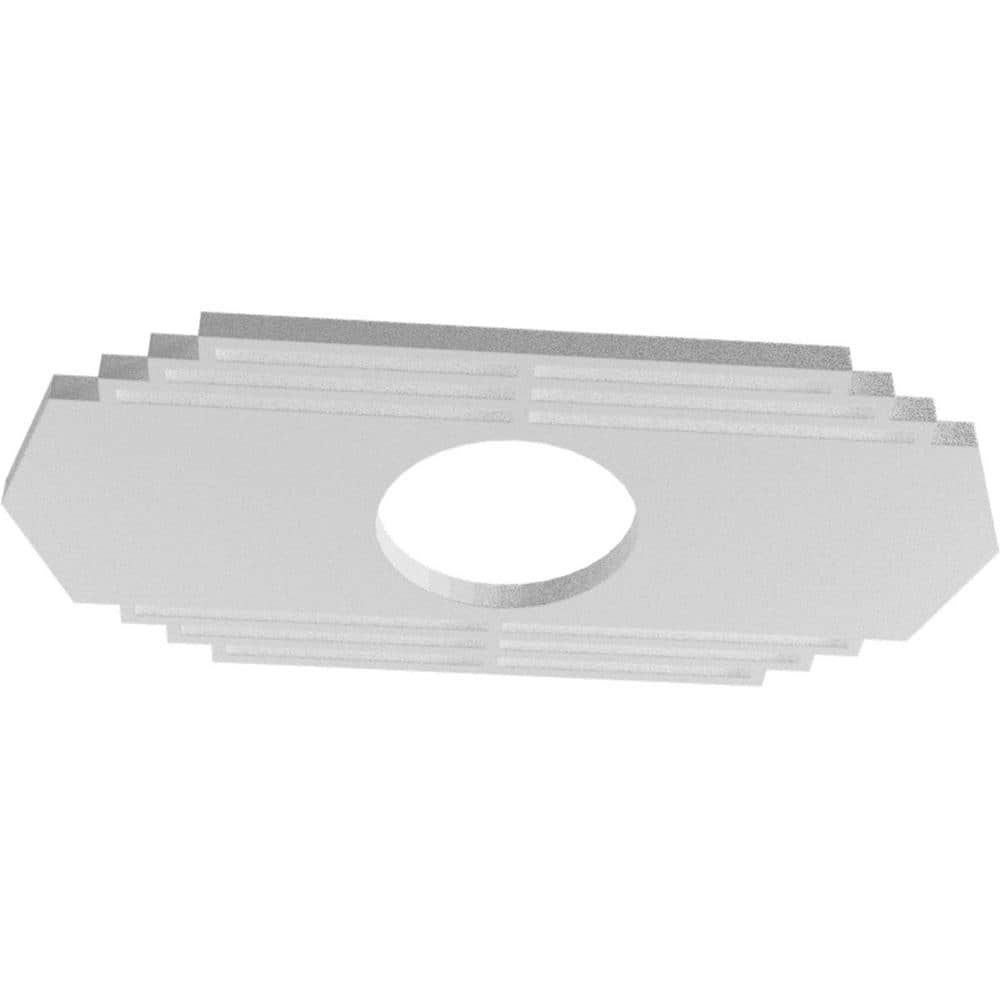 18" x 9" White PVC Pierced Ceiling Medallion