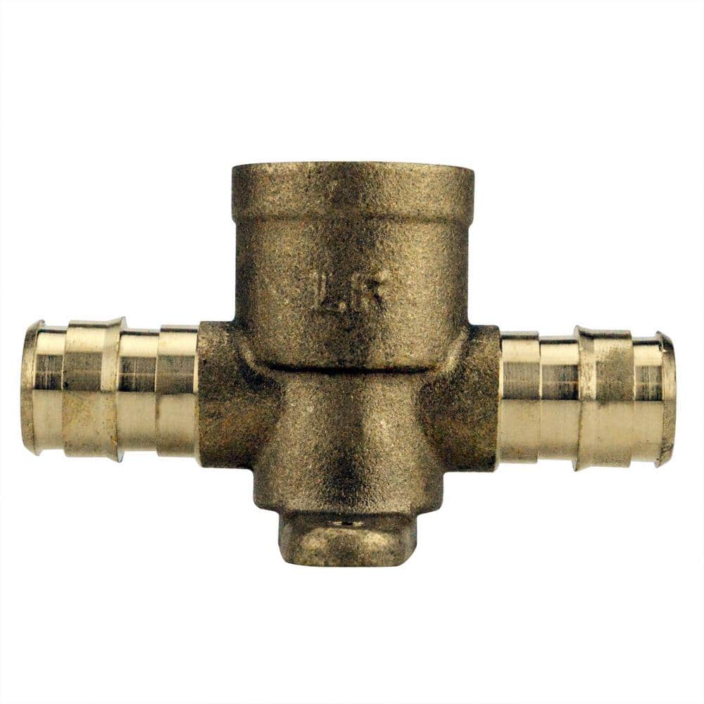 1/2 in. Brass PEX-A Barb x Brass PEX-A Barb x Female Pipe Thread Drop-Ear Tee price history on PriceWatchPro