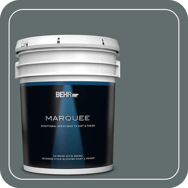 BEHR MARQUEE 5 gal. #PPU12-19 Mountain Pine Satin Enamel Exterior Paint & Primer