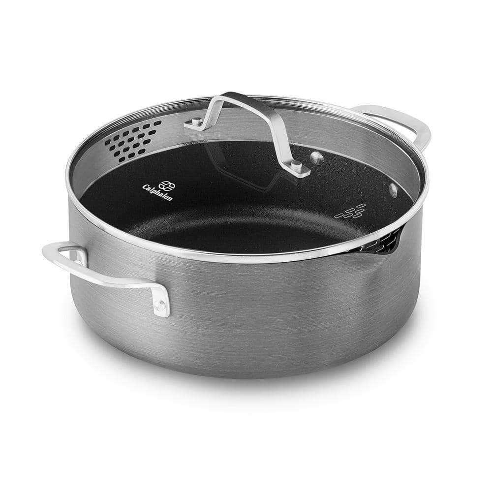 Calphalon 7 qt. Classic Aluminum NonStick Dutch Oven with Lid 985120073M -  The Home Depot