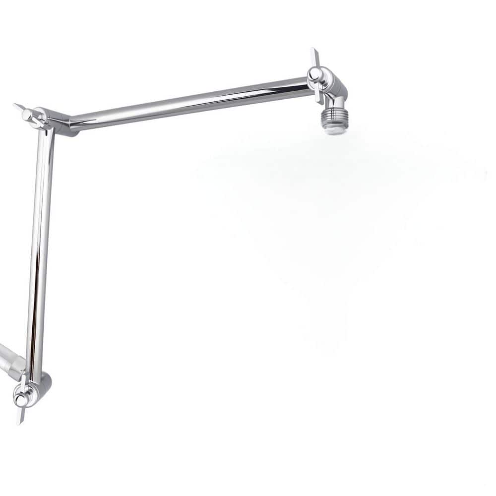 19 in. Shower Head Extension Arm with Lock Joint, G1/2 Universal Connection for Rain and Handheld Shower Head price history on PriceWatchPro