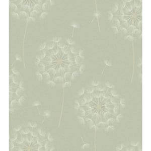 Allora Floral Sage Italian Heavyweight Vinyl Wallpaper