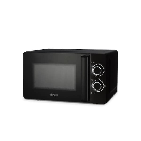 Commercial CHEF 17.8 in. Width 0.7 cu.ft. Black 700-Watt Countertop Microwave
