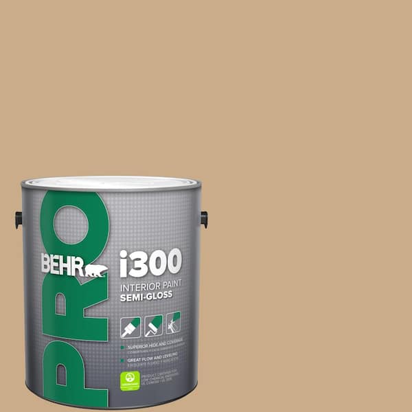 BEHR PRO 1 gal. #N280-4 Perfect Tan Semi-Gloss Interior Paint