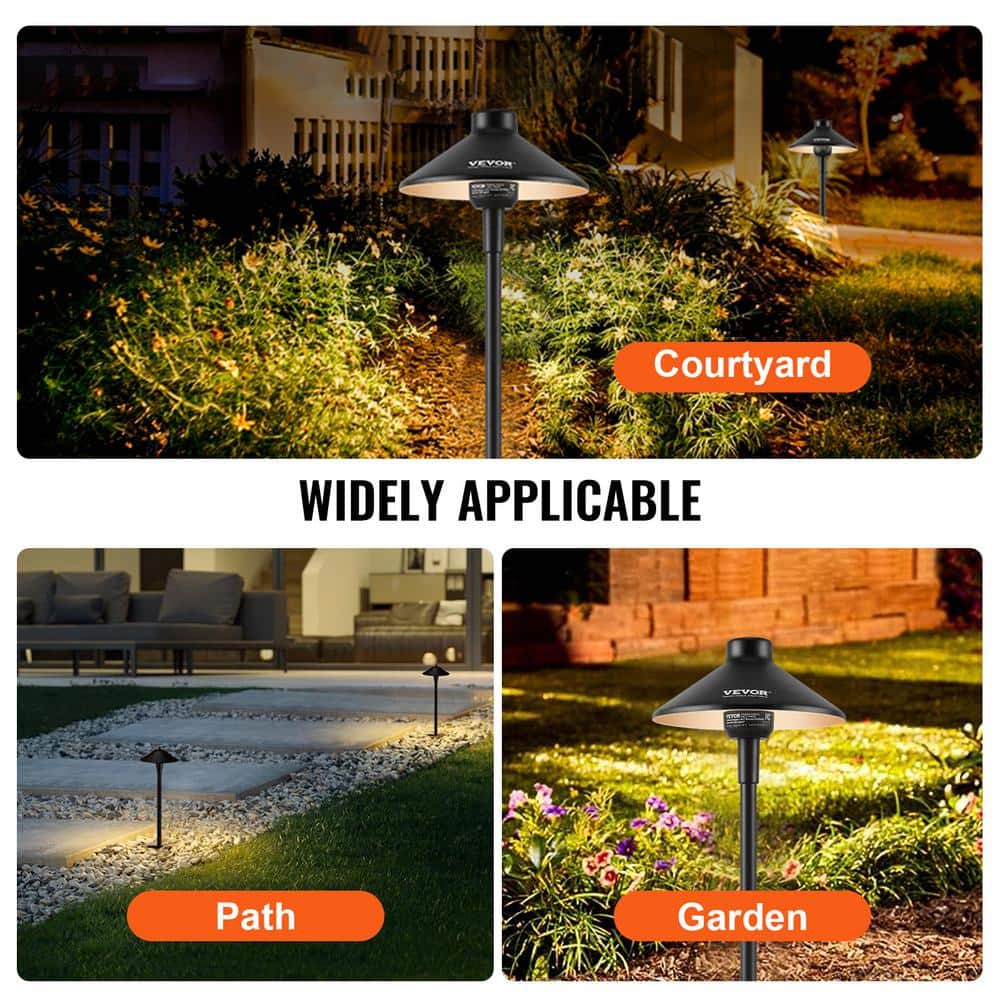 Black Aluminum LED Pathway Lights Multipack, 12 Pack