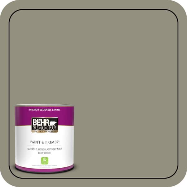 BEHR PREMIUM PLUS 1 qt. #N350-5 Muted Sage Eggshell Enamel Low Odor Interior Paint & Primer