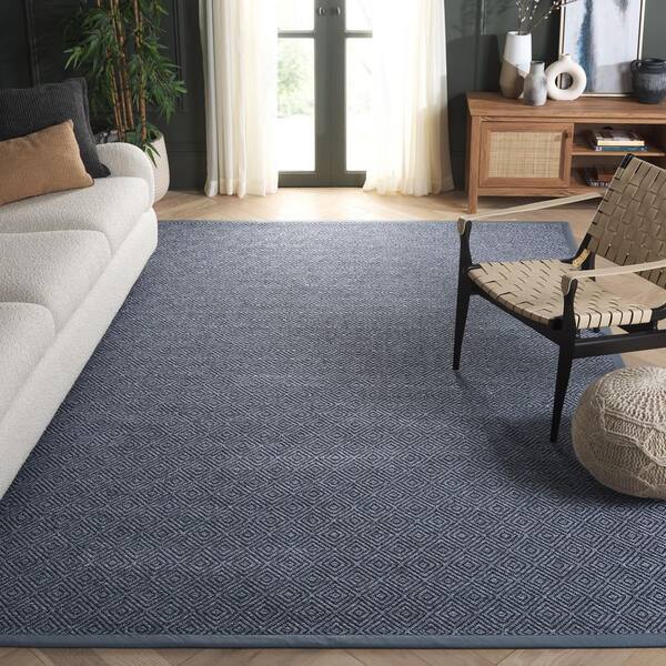 Napa Fau x Sisal 100 8 ft. x 10 ft. Marble/Charcoal Geometric Area Rug