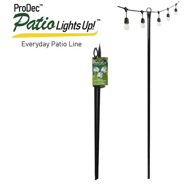 Simple Living Solutions ProDec Patio Lights Up 9 ft. Canopy Light Pole