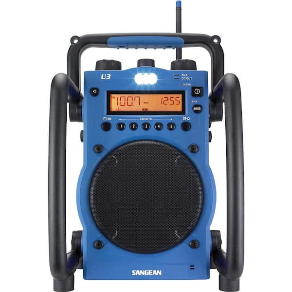 Sangean AM/FM Ultra Rugged Digital Tuning Radio in Blue