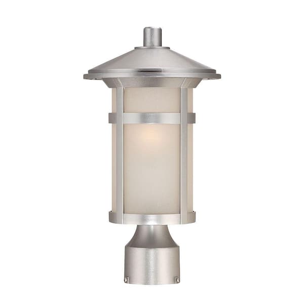 Acclaim Lighting Phoenix 1-Light Brushed Silver Outdoor Post Lantern