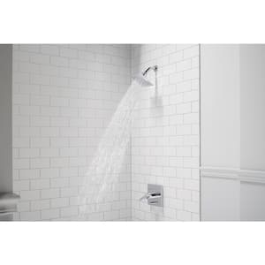 Honesty Rite-Temp 1-Handle Wall-Mount Bath and Shower Trim Kit in Polished Chrome (Valve Not Included)