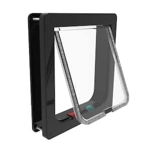 Large Black Cat Flap, Pets Up to 20 lbs.