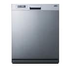 24 in. Stainless Steel Front Control Smart Dishwasher 120-volt with Stainless Steel Tub